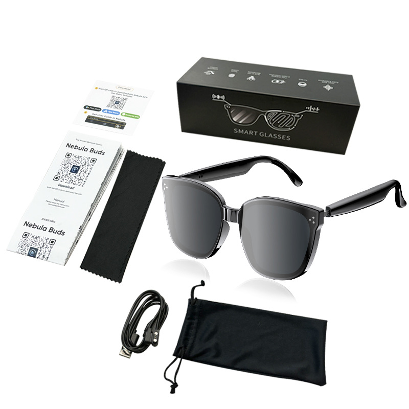 Audio Music Arabic - AI Translation Glasses Smart Self-priming Sunglass