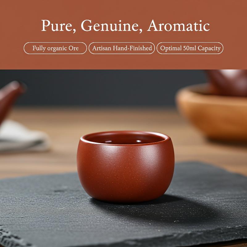 Ocarina Ceramic - Yixing Purple Clay Travel Tea Bowl