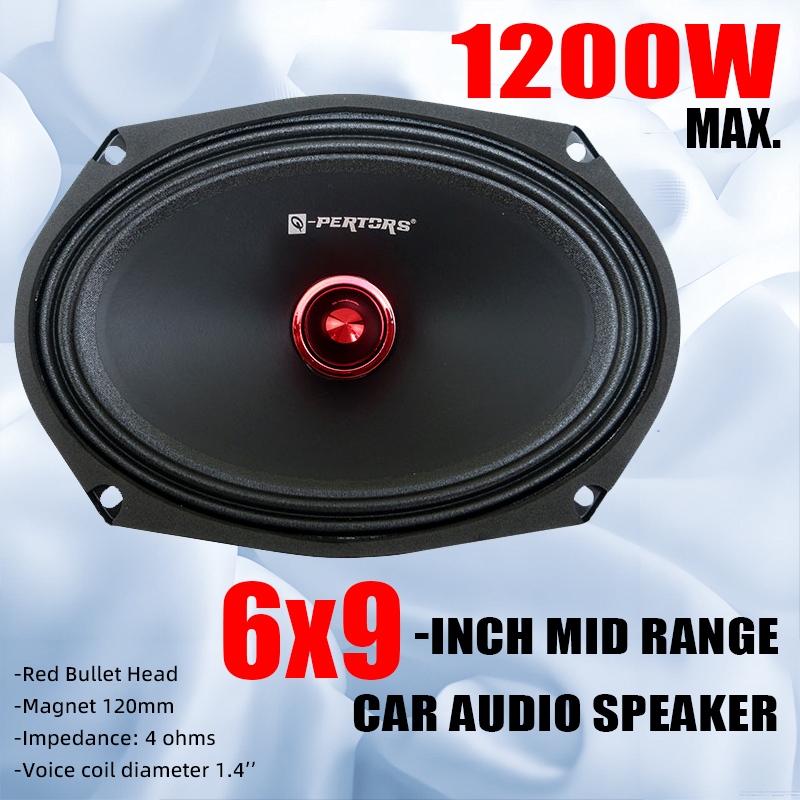 Audio Universal Music - 1PC 6x9 Inch Car Speakers 1200W