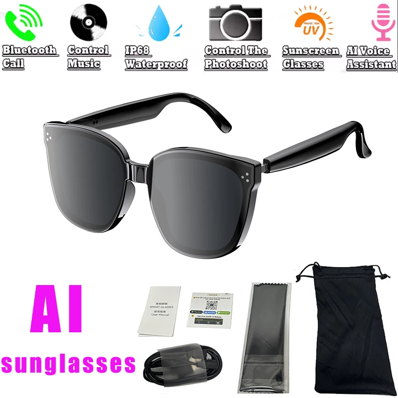 Audio Music Arabic - Polarized Smart AI Translation Glasses Filtering