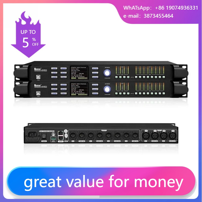Audio Music Software - Hot Sell 4inx8out DSP Speaker Management