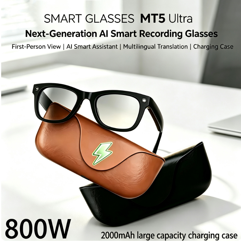 Audio Music Arabic - 2026 AI smart Glasses HD 800W