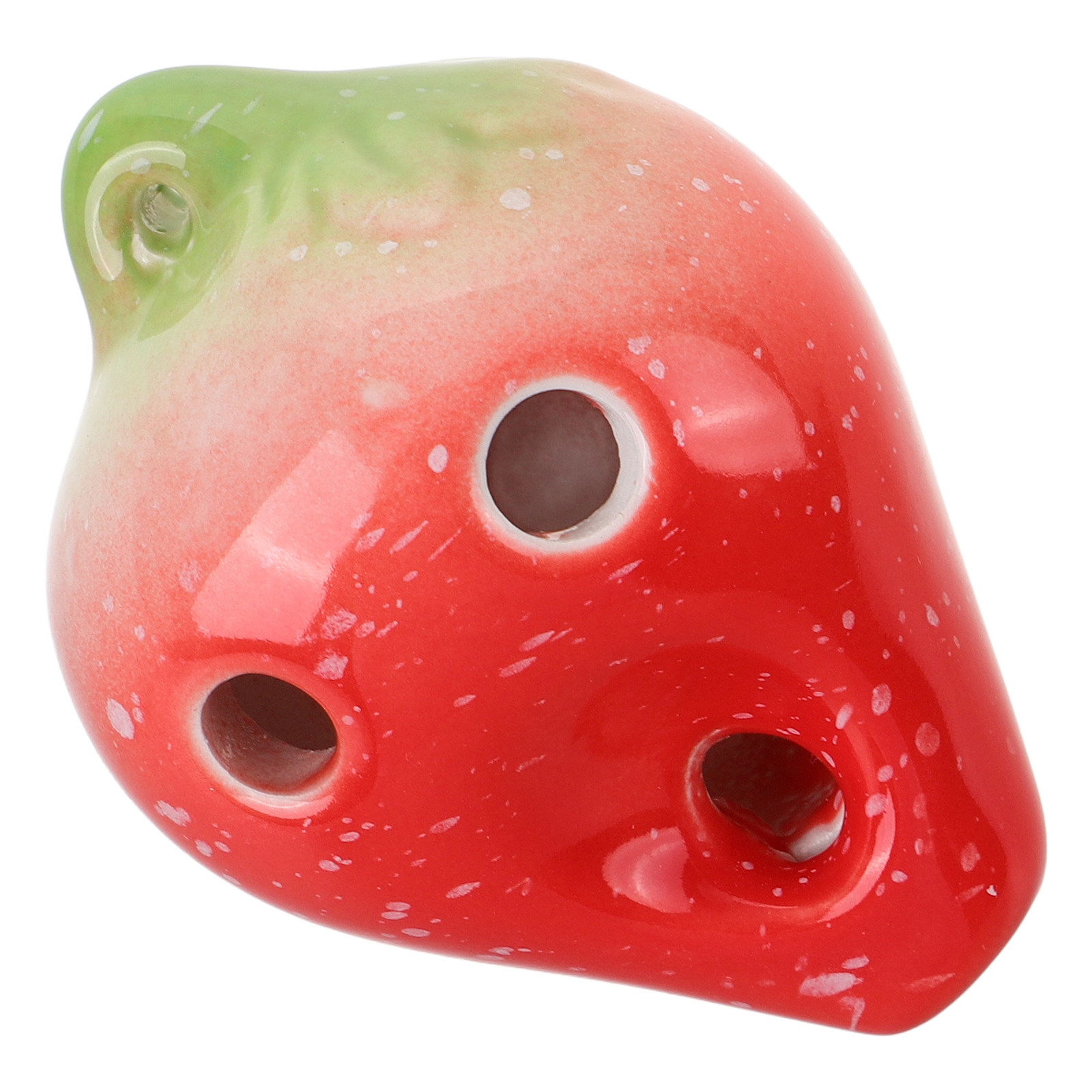 Ocarina Ceramic - Strawberry Design 6-Hole Ocarina Ceramic Beginner