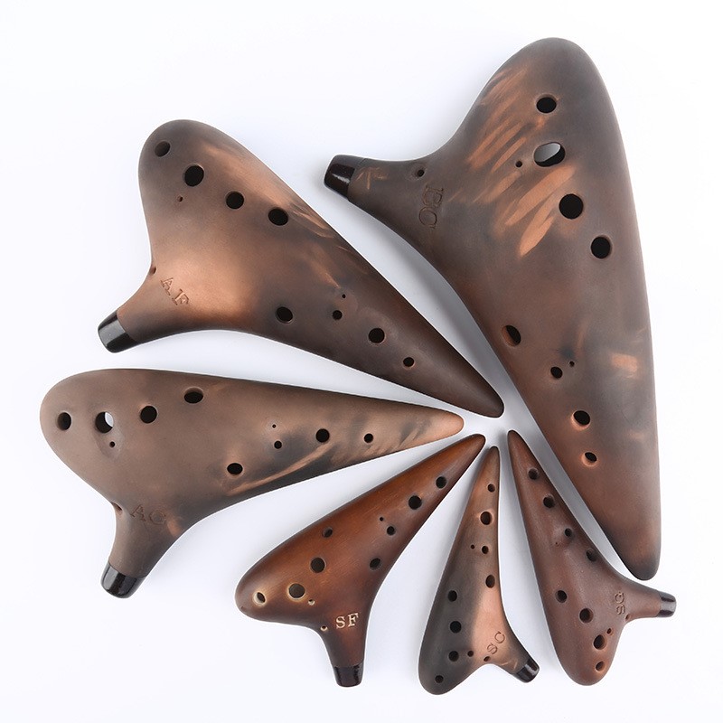 Ocarina Ceramic - Purple Clay Ceramic Ocarina AC/SF/SG/SC/AF/AG/BC Tones