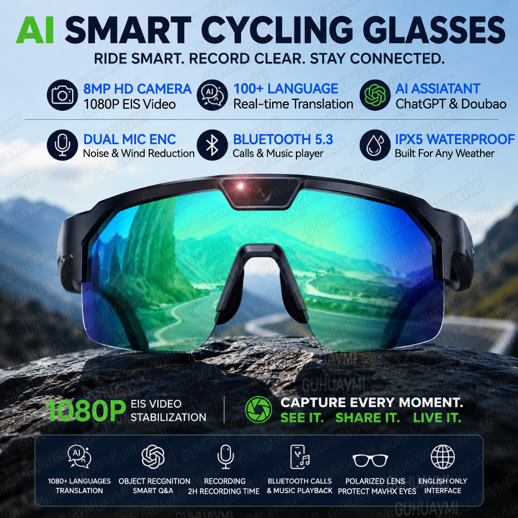 Audio Music Arabic - 2026 Upgrade Smart Glasses with 8MP
