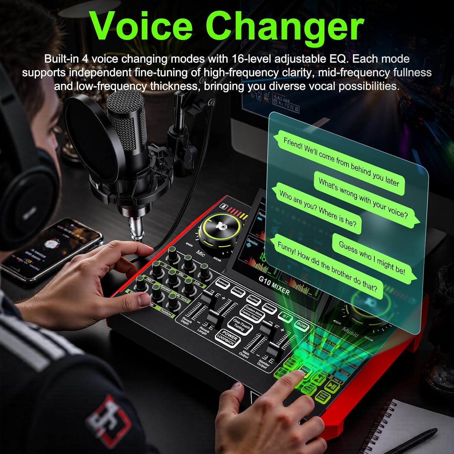 Audio Music Changer - Tenlamp G10 Live Streaming Audio Interface