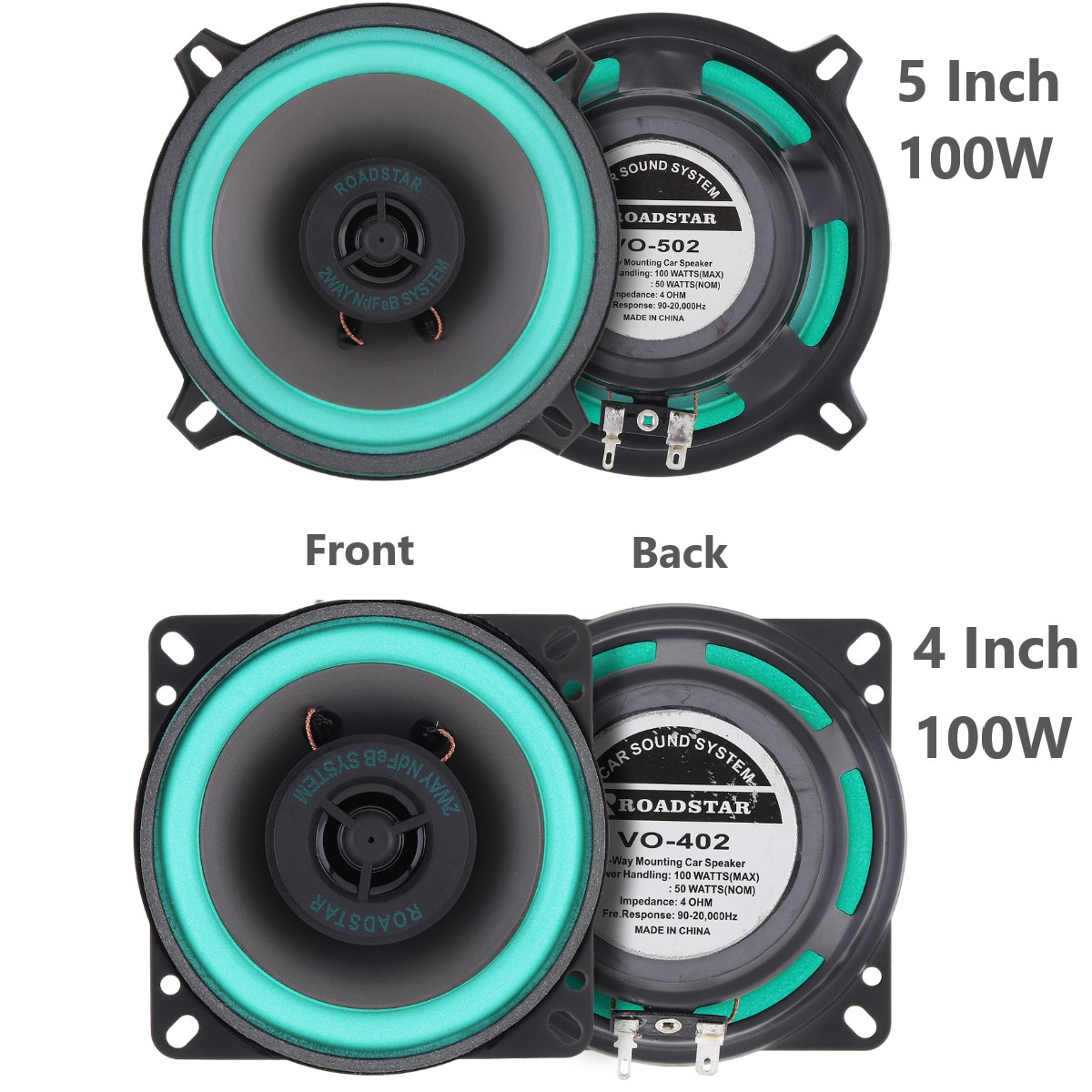 Audio Universal Music - 4 Inch / 5 Inch 100W