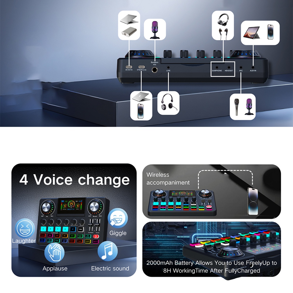 Audio Music Changer - ABYA Audio Mixer, Live Sound Card