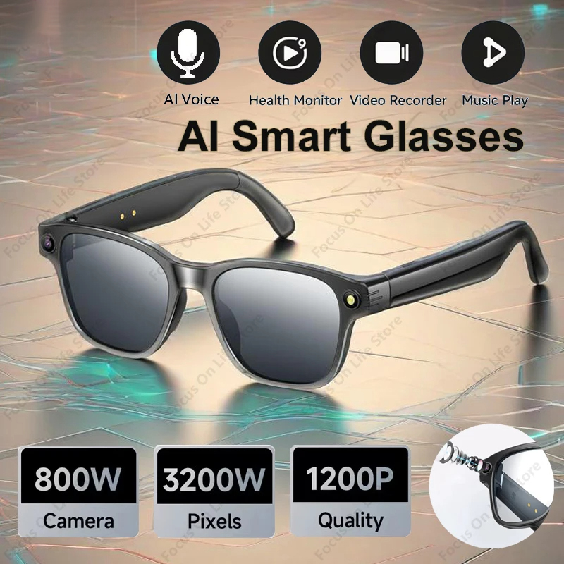 Audio Music Bluetooth - AI Smart Glasses 8 Million Camera