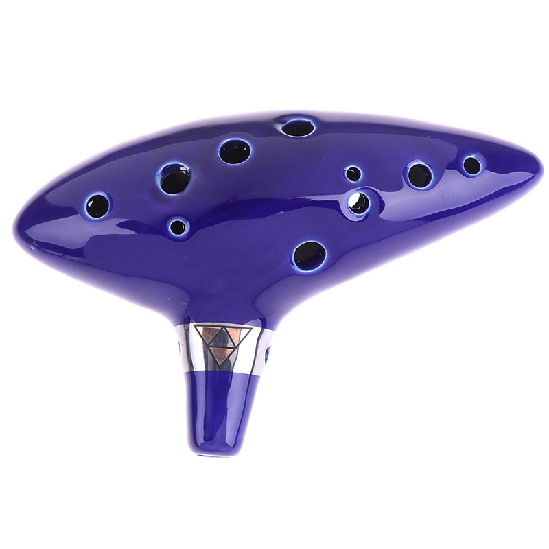 Ocarina Ceramic - 1Pc Blue Musical Instrument Ocarina Flute