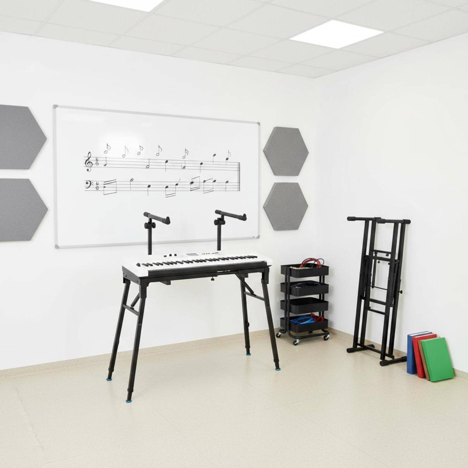 Folding Keyboard Stand Portabl - Music Stand Folding ulasan dan harga