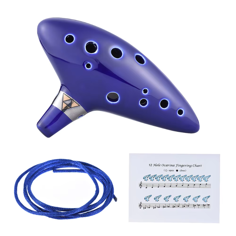 12 Hole Ocarina Ceramic Alto C - Ocarina Ceramic ulasan dan harga