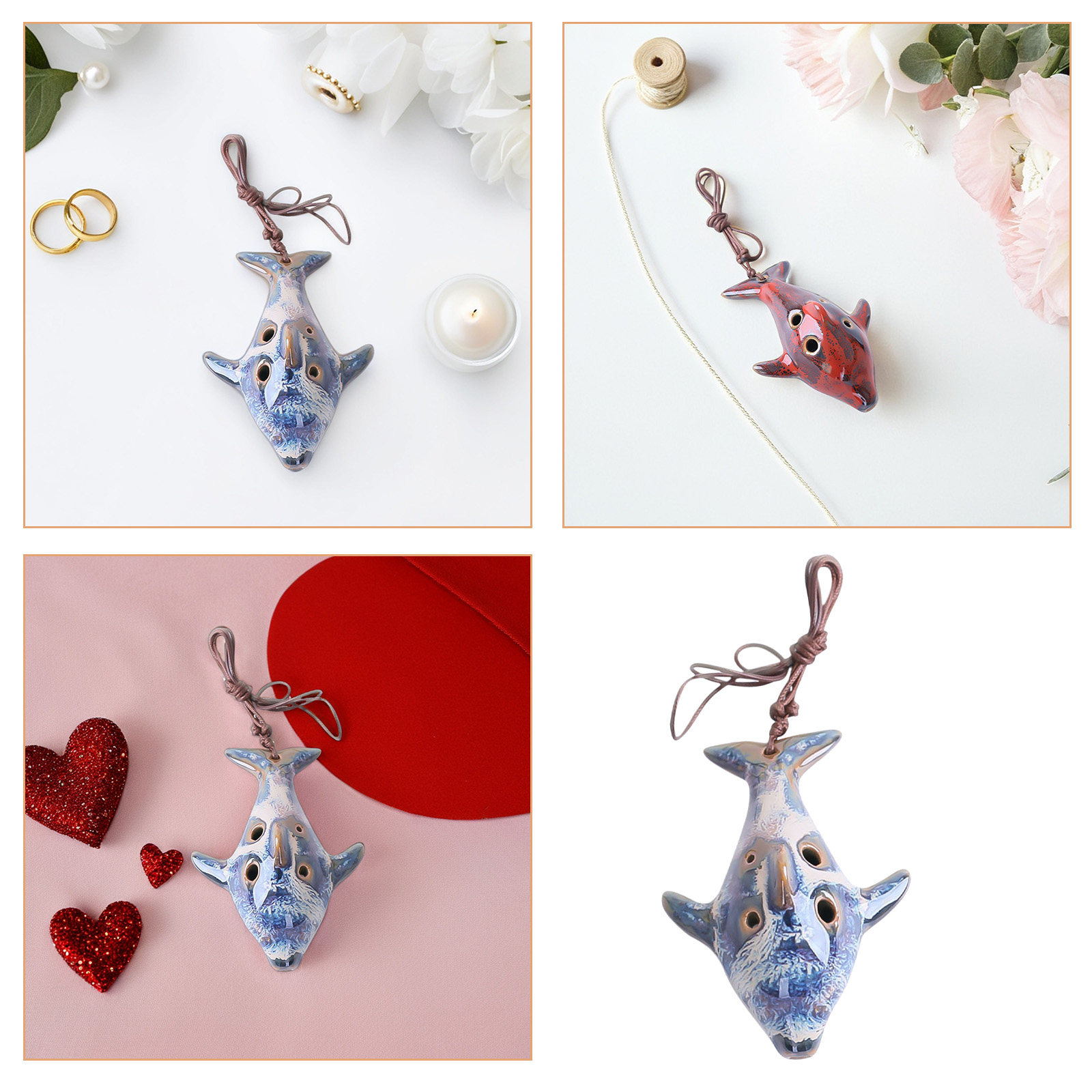 1Pcs 6 Holes Ceramic Alto C Oc - Ocarina Ceramic ulasan dan harga