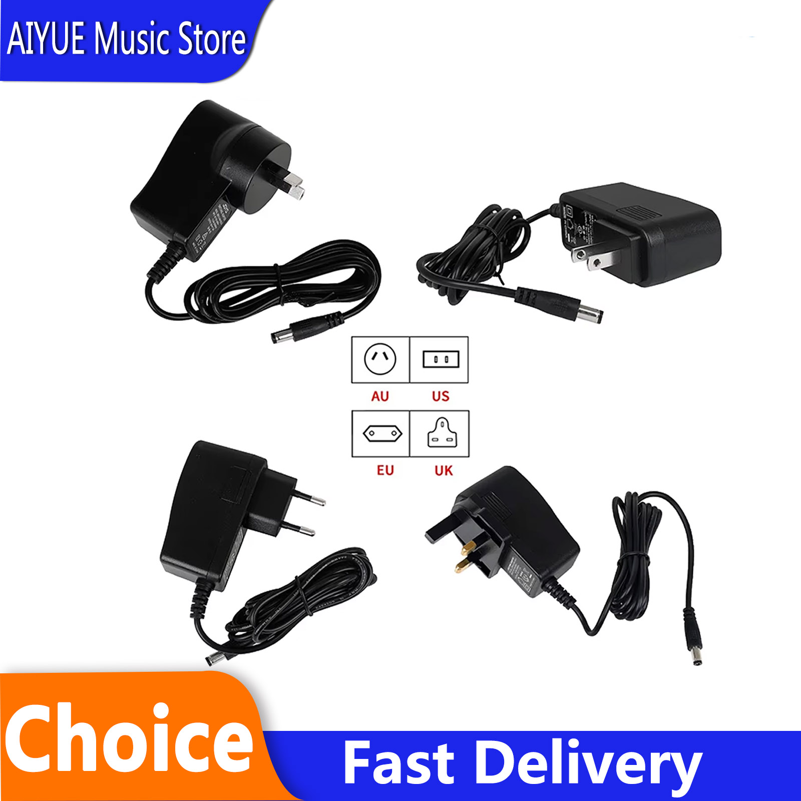 DC 9V 1.2A Guitar Pedal Power  - Audio Music Effect ulasan dan harga
