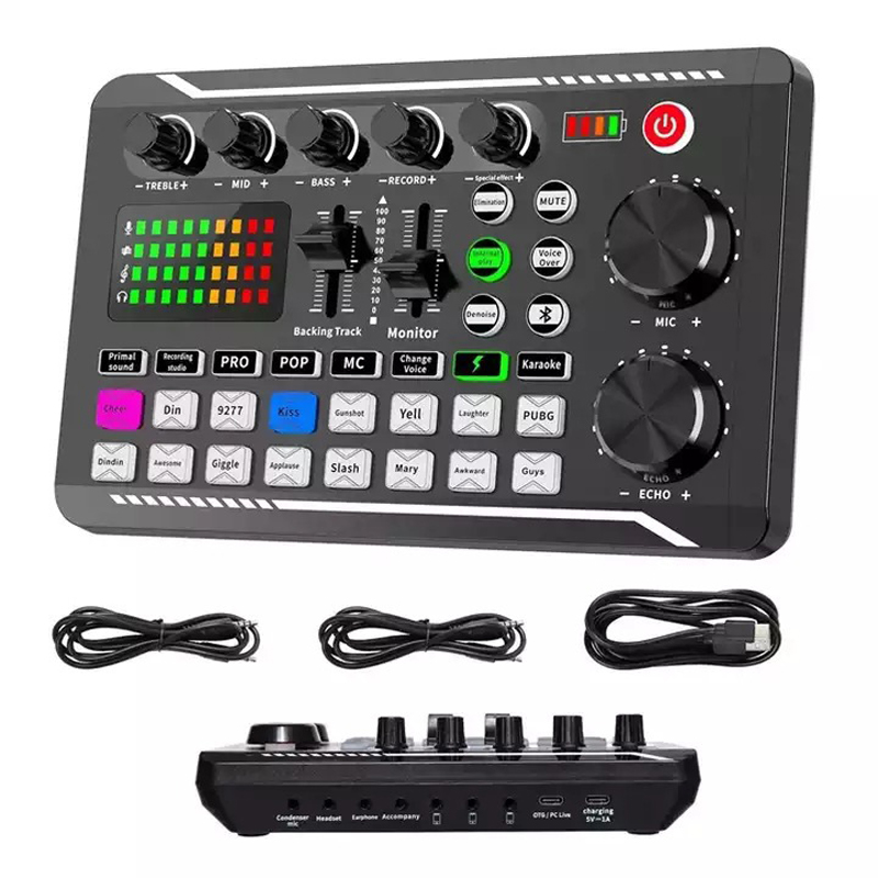 F998 Live Sound Card Audio Tun - Audio Music Changer ulasan dan harga