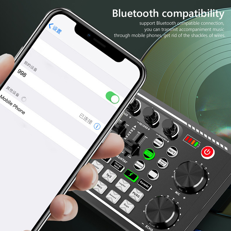F998 Live Sound Card Audio Tun - Audio Music Changer ulasan dan harga