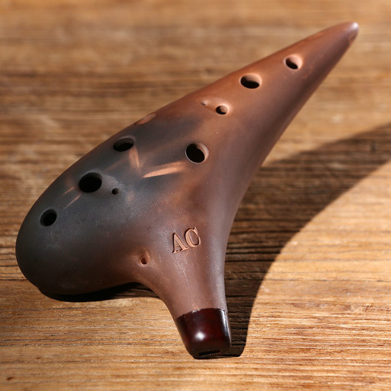 Purple Clay Ceramic Ocarina AC - Ocarina Ceramic ulasan dan harga