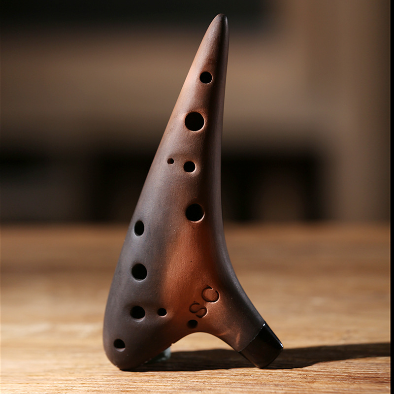 Purple Clay Ceramic Ocarina AC - Ocarina Ceramic ulasan dan harga
