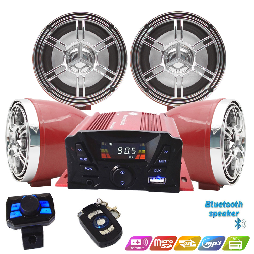 12V 4 Channel UTV ATV Golf Car - Audio Music Player ulasan dan harga