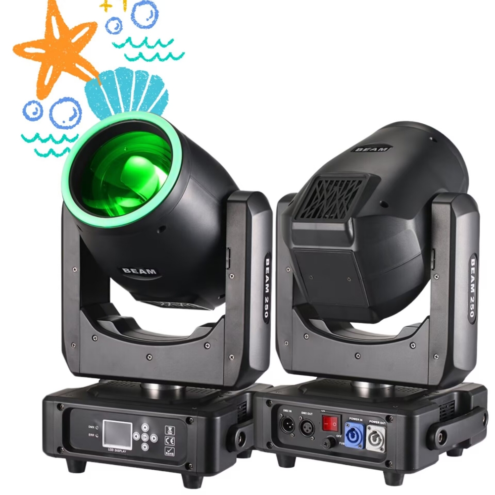 Lyre 250W  8R RGBW BEAM DMX512 - Audio Music Effect ulasan dan harga