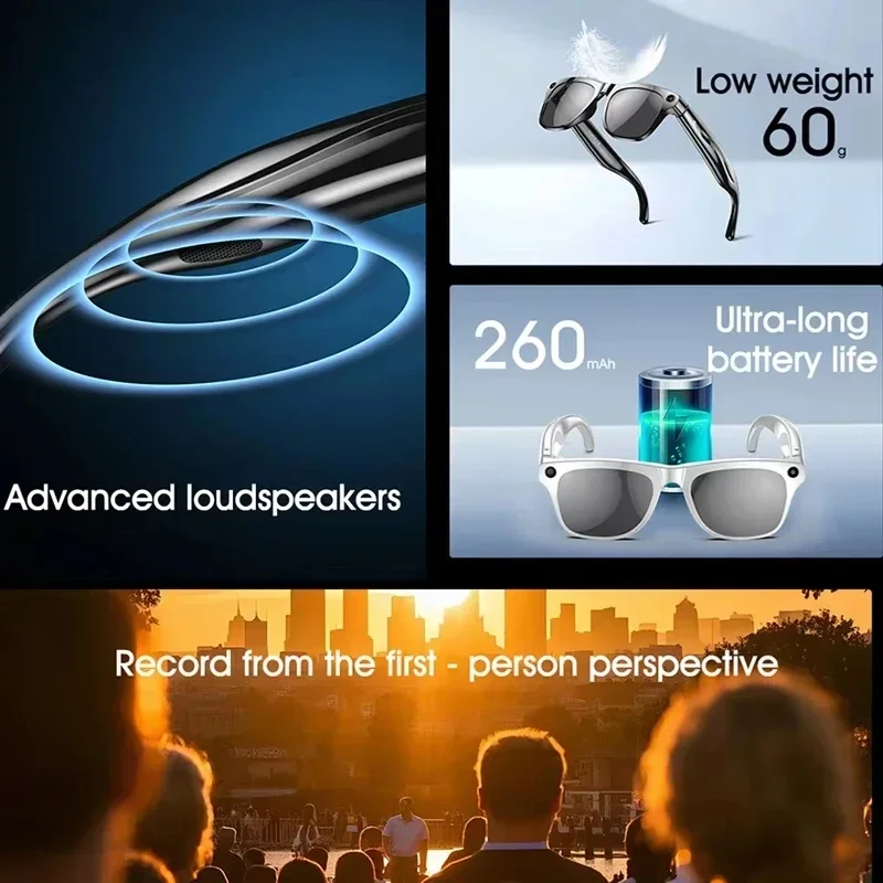 Lenovo 8K Vision AI Eyeglasses - Audio Music Bluetooth ulasan dan harga