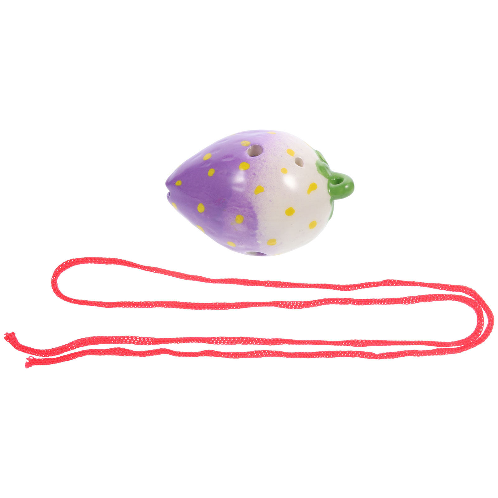 Ceramic Strawberry Ocarina 6-H - Ocarina Ceramic ulasan dan harga