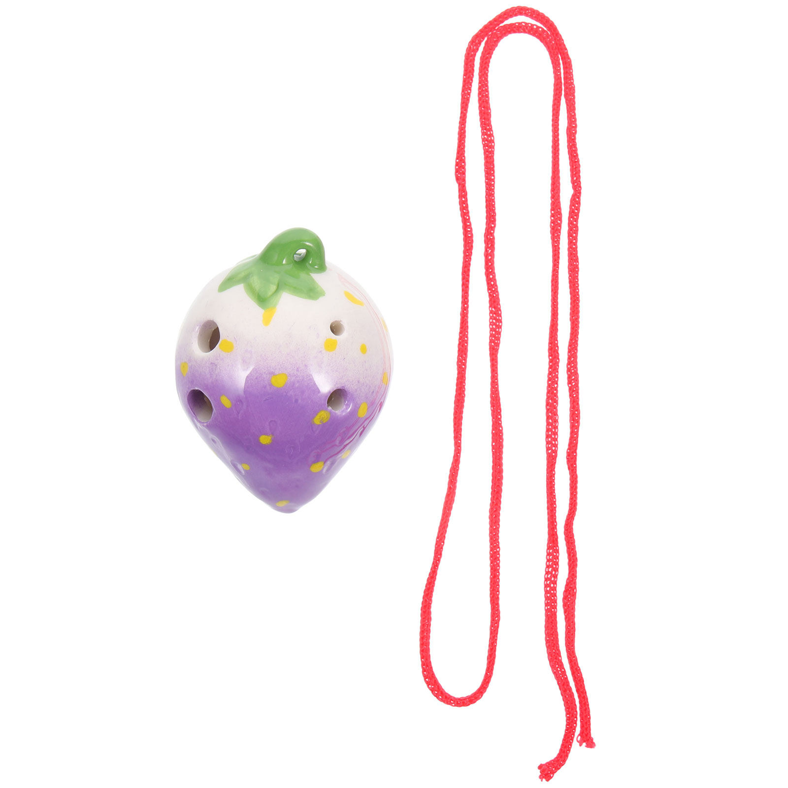 Ceramic Strawberry Ocarina 6-H - Ocarina Ceramic ulasan dan harga