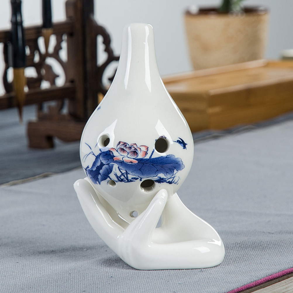 3Pcs Guanyin Hand Ocarina Disp - Ocarina Ceramic ulasan dan harga
