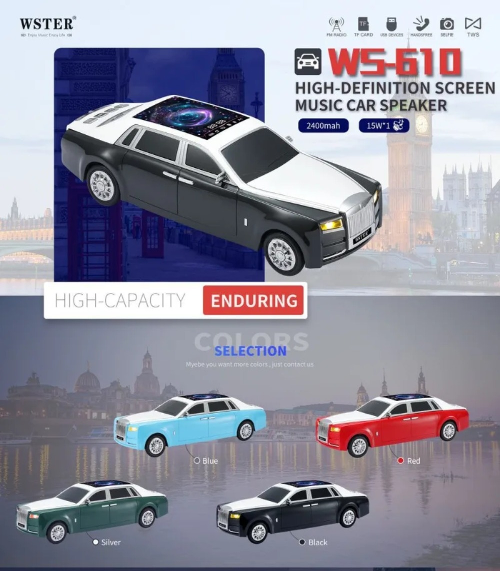 Luxury Car Model Bluetooth Spe - Audio Music Effect ulasan dan harga