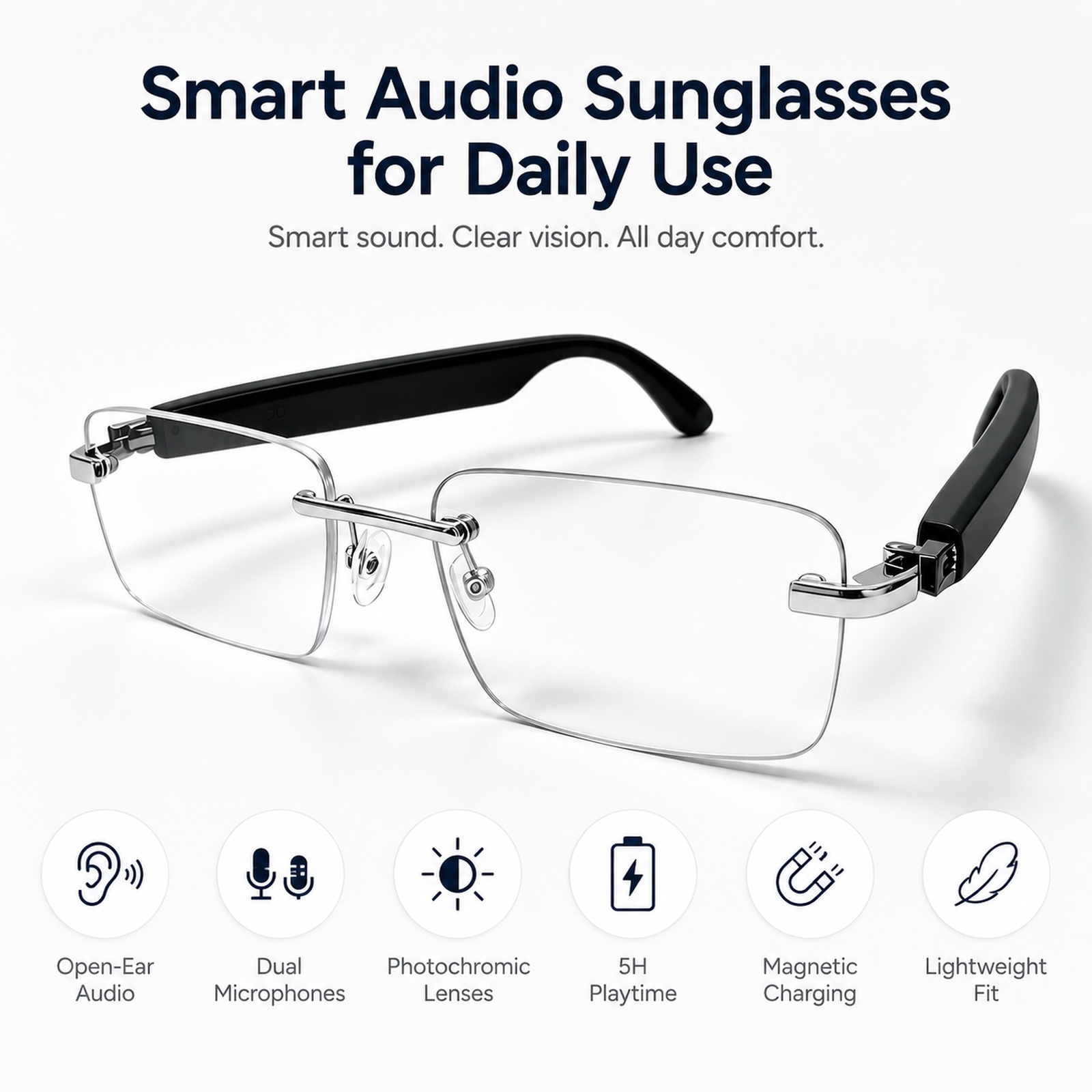 Bluetooth Smart Sunglasses, Ph - Audio Music Bluetooth ulasan dan harga