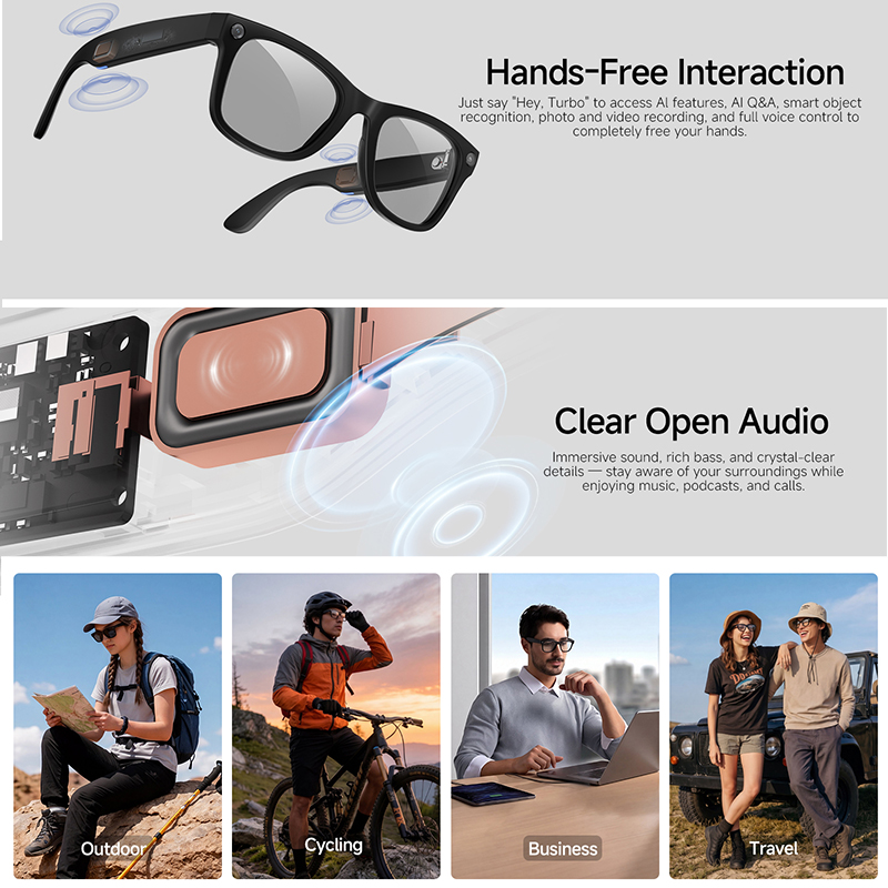 2026 New AI Smart Glasses 8MP  - Audio Music Arabic ulasan dan harga