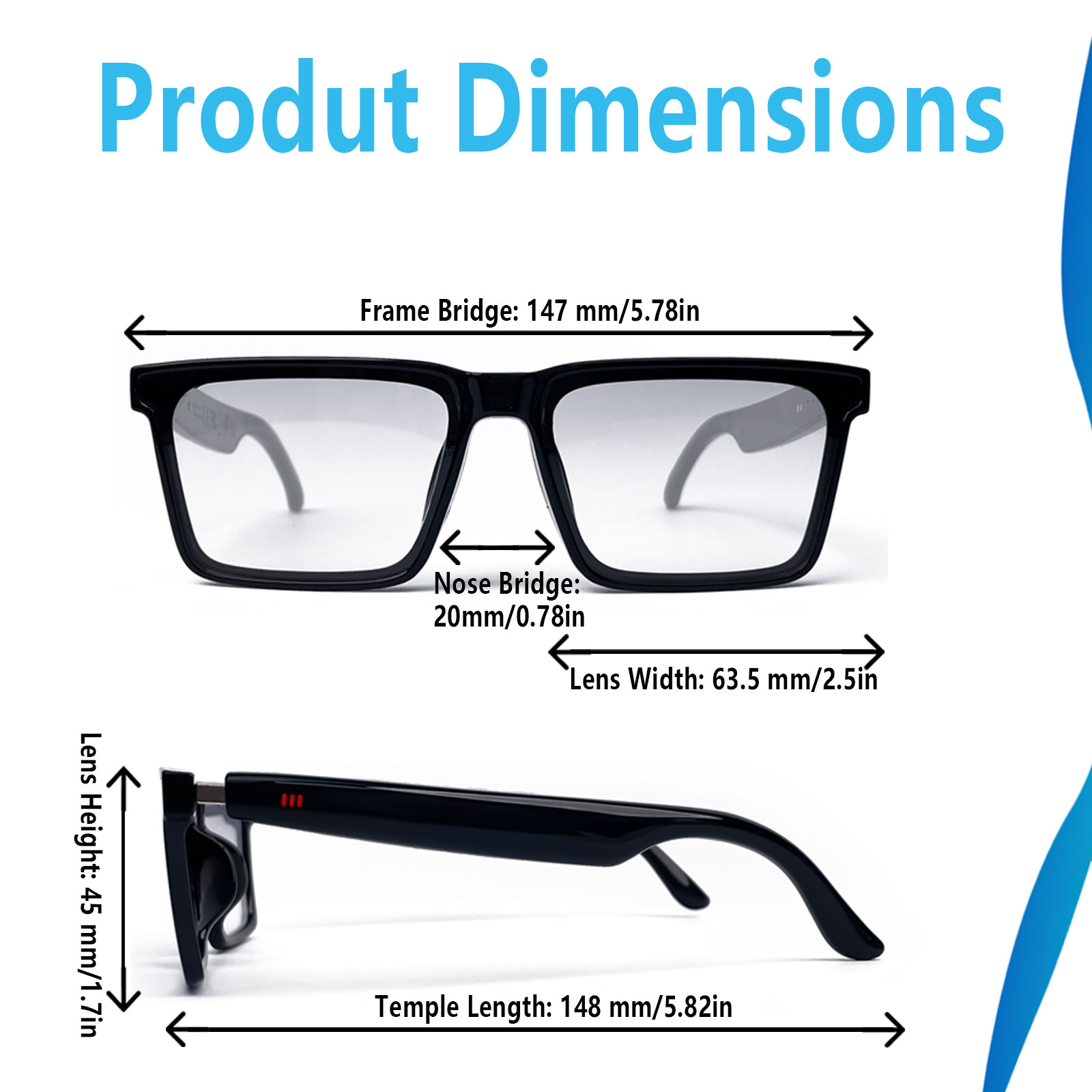 Smart Audio Glasses with Real- - Audio Music Bluetooth ulasan dan harga