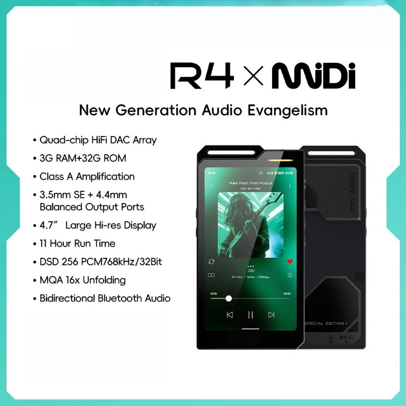 R4 MiDi Version ES9018Q2M*4 An - Audio Music Player ulasan dan harga