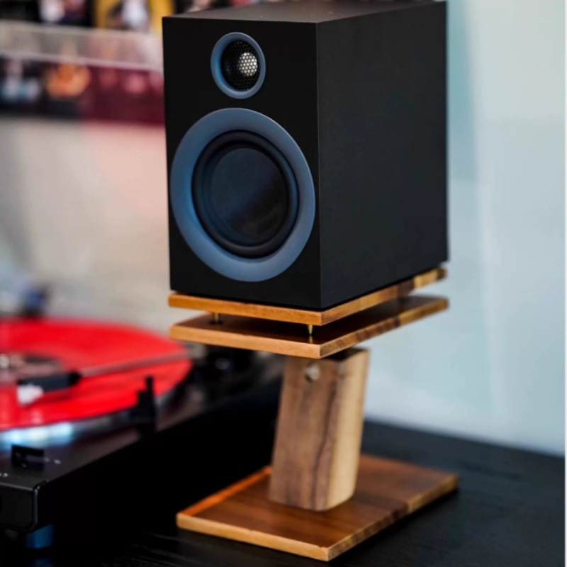 Solid Wood Desktop Speaker Sta - Music Stand Folding ulasan dan harga