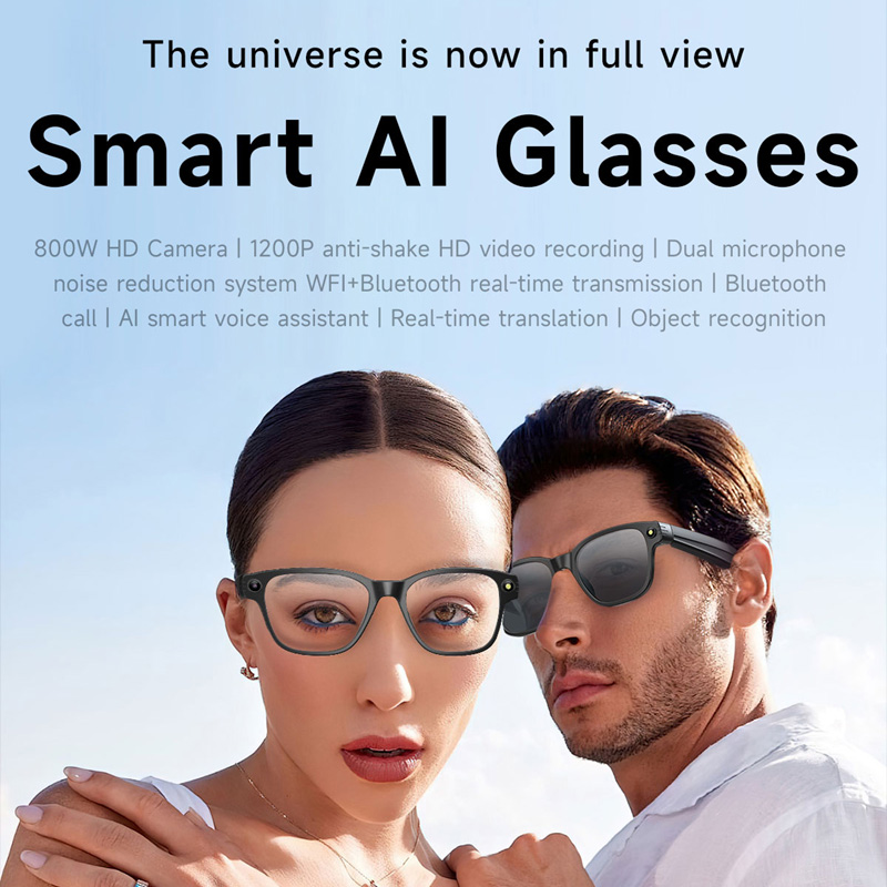 AI Smart Glasses 8 Million Cam - Audio Music Bluetooth ulasan dan harga