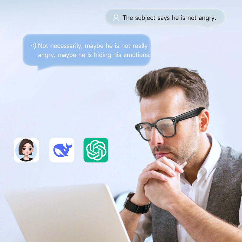 AI Smart Glasses 8 Million Cam - Audio Music Bluetooth ulasan dan harga