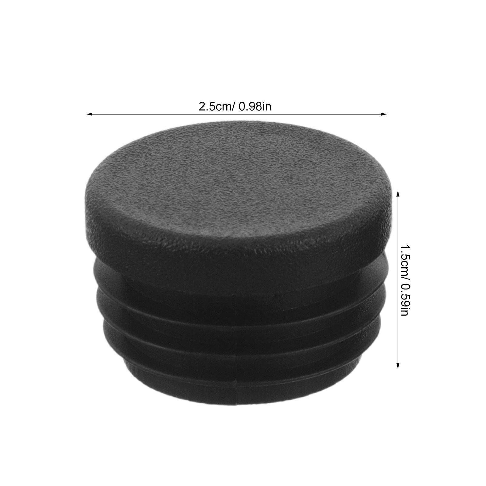 16Pcs Black Round Plastic Tube - Audio Youtube Music Free ulasan dan harga