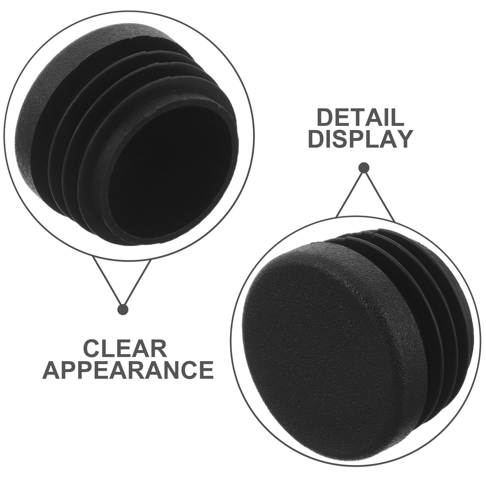 16Pcs Black Round Plastic Tube - Audio Youtube Music Free ulasan dan harga