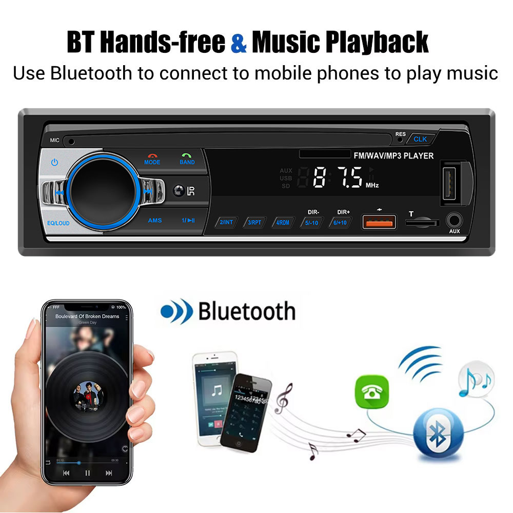 Car Radio 1Din Car MP3 Bluetoo - Audio Universal Music ulasan dan harga