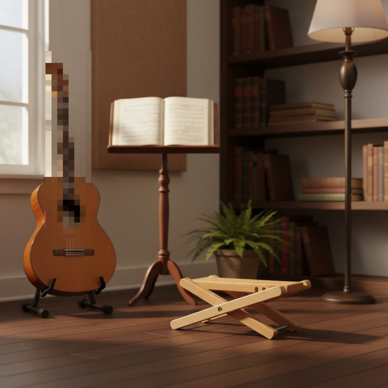 Adjustable Guitar Footrest Stu - Music Stand Folding ulasan dan harga