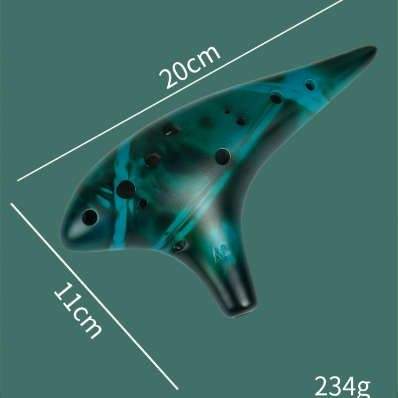 12 Hole Ceramic Ocarina Alto C - Ocarina Ceramic ulasan dan harga