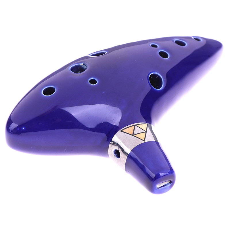 1Pc Blue Musical Instrument Oc - Ocarina Ceramic ulasan dan harga