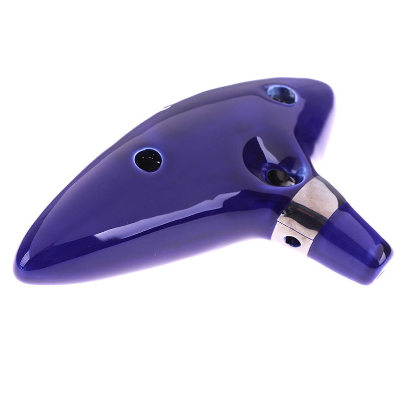 1Pc Blue Musical Instrument Oc - Ocarina Ceramic ulasan dan harga